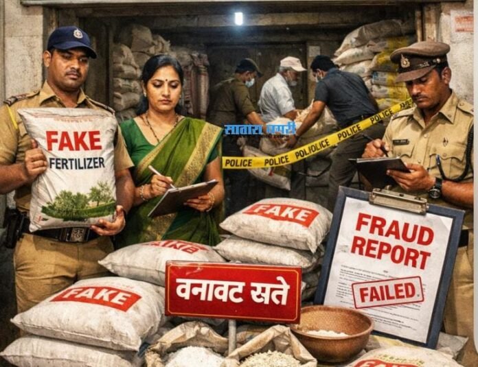 फलटण तालुक्यात बनावट खतांचा धक्कादायक प्रकार उघड