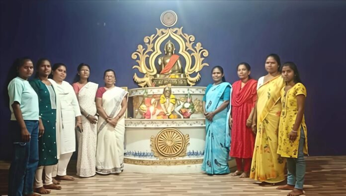माघ पौर्णिमेनिमित्त बुद्ध विहार कोळकी येथे महिलांचा धम्मकार्यक्रम