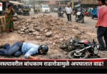 फलटणमध्ये बांधकामांचा बेजबाबदारपणा; रस्त्यांवरील साहित्यामुळे नागरिकांच्या जीविताला धोका