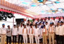 खंडाळा येथे समता सैनिक दलाकडून डॉ. बाबासाहेब आंबेडकरांना मानवंदना