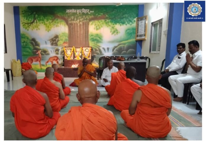 नागसेन बुद्ध विहार त्रिमली येथे श्रामणेर व बौद्धाचार्य प्रशिक्षण शिबिरास उत्साहात प्रारंभ