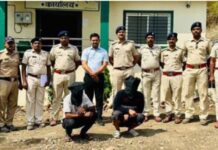 वाईत वनविभागाची धडक कारवाई : घोरपड व वन्यजीव अवयव तस्करीप्रकरणी दोघांना अटक