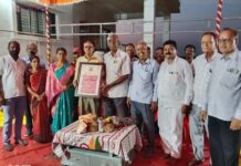 कर्तव्यनिष्ठ शिक्षक शिवाजी बनकर यांच्या सेवापूर्ती समारंभास मान्यवरांची उपस्थिती