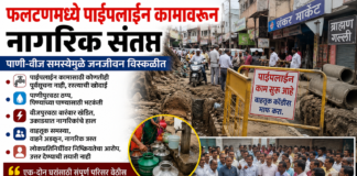 विकासकामांच्या नावाखाली नागरिकांना वेठीस; फलटण नगरपरिषदेवर संतप्त नागरिकांचा घणाघाती आरोप