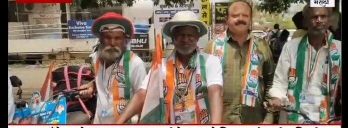 सांगली-दिल्ली सायकलवारीचे फलटणमध्ये उत्साहात स्वागत; काँग्रेसकडून सायकलवीरांचा गौरव