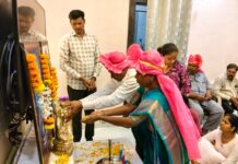 आयु. विठ्ठल निकाळजे व आयुनि छाया गायकवाड यांचा कृतज्ञता गौरव मानपत्र प्रदान सोहळा संपन्न