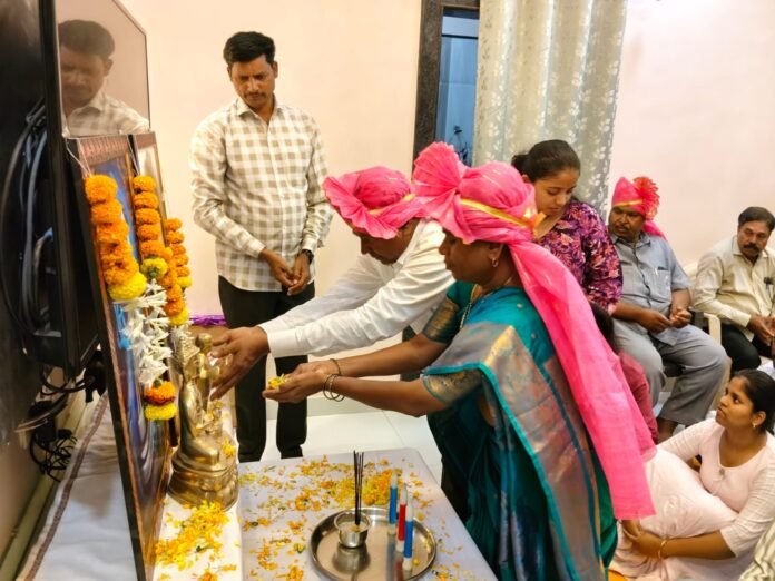 आयु. विठ्ठल निकाळजे व आयुनि छाया गायकवाड यांचा कृतज्ञता गौरव मानपत्र प्रदान सोहळा संपन्न