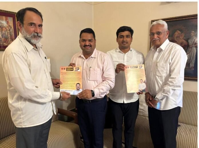 मंगेश चिवटे यांची श्रीमंत संजीवराजे नाईक-निंबाळकर यांना सदिच्छा भेट; फलटणात आरोग्यसेवा विस्तारावर चर्चा