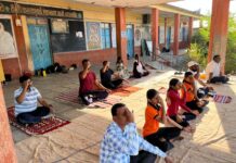 कर्मवीर भाऊराव पाटील विद्यालय, बिजवडी येथे आंतरराष्ट्रीय योग दिन उत्साहात साजरा