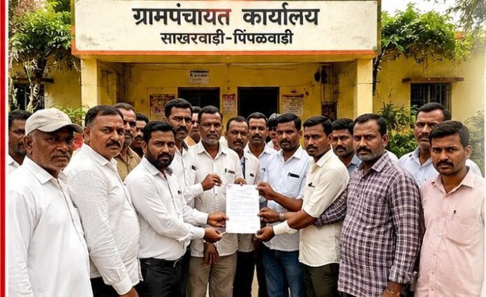 साखरवाडी-पिंपळवाडी ग्रामपंचायतीच्या आरक्षण सोडतीला हरकत; अनुसूचित जाती आरक्षण वॉर्ड १ व ३ मध्ये देण्याची ग्रामस्थांची मागणी
