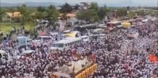 चांदोबाचा लिंब येथे संत ज्ञानेश्वर महाराज पालखी सोहळ्यात पहिले भव्य ‘उभे रिंगण’; हरिनामाच्या गजरात लाखो वारकऱ्यांचा भक्तिमय जल्लोष