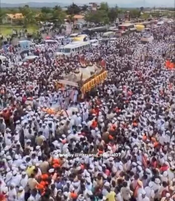 चांदोबाचा लिंब येथे संत ज्ञानेश्वर महाराज पालखी सोहळ्यात पहिले भव्य ‘उभे रिंगण’; हरिनामाच्या गजरात लाखो वारकऱ्यांचा भक्तिमय जल्लोष