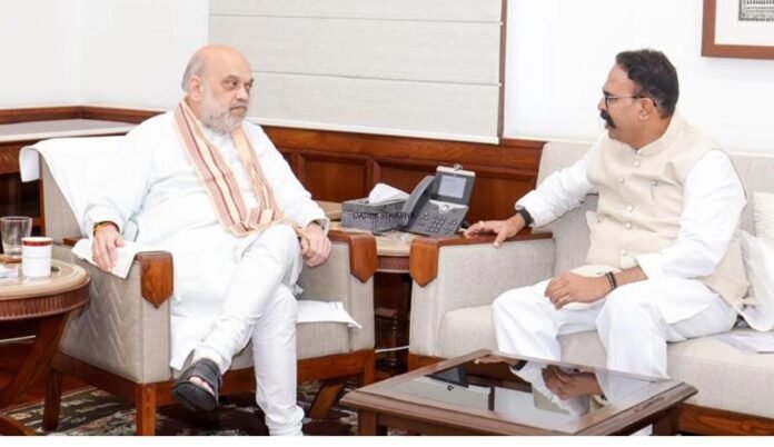 दिल्लीत रणजितसिंह नाईक निंबाळकर यांची केंद्रीय गृहमंत्री अमित शहा यांच्याशी सदिच्छा भेट; सातारा–सोलापूरच्या विकास प्रश्नांवर सविस्तर चर्चा