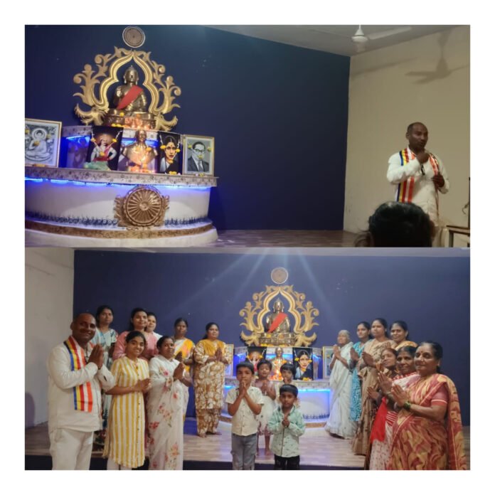 भाद्रपद पौर्णिमेनिमित्त महिलांनी धम्मकार्याला गती द्यावी,आयु. चंद्रकांत मोहिते