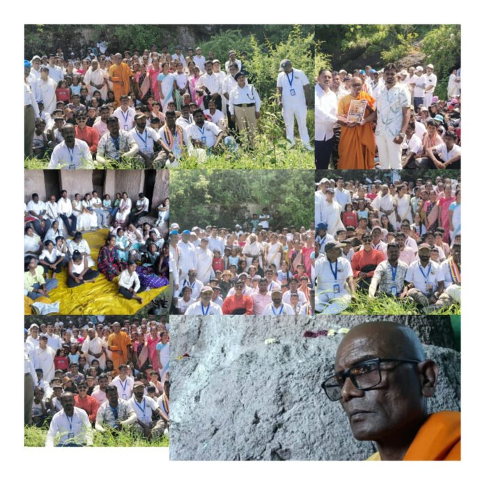 शिरवळच्या लयनगिरी बुद्ध लेणीवर १००० वर्षांनंतर भाद्रपद पौर्णिमा उत्साहात साजरी
