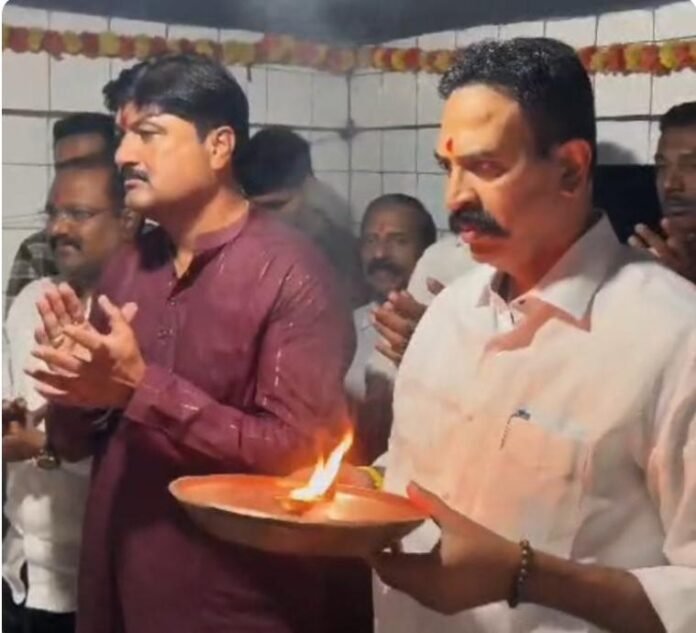 माळजाई देवीची महाआरती माजी खासदार रणजितसिंह नाईक निंबाळकर यांच्या हस्ते संपन्न!