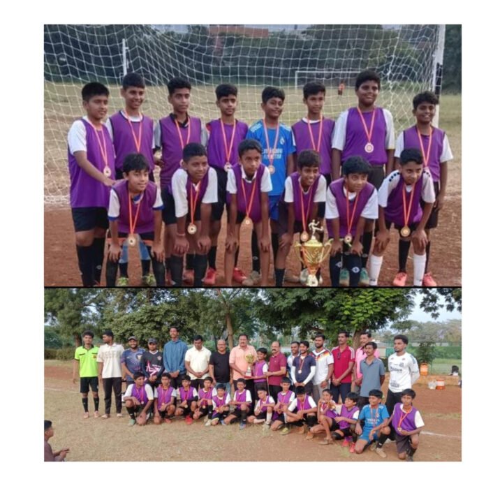 मुधोजी हायस्कूलच्या Hindustan FC Under-13 संघाचे फुटबॉलमध्ये शानदार यश; सातारा जिल्हास्तरीय स्पर्धेत प्रथम क्रमांक