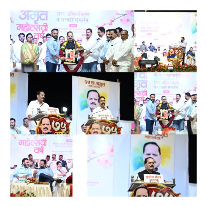 प्रल्हादराव साळुंखे-पाटील यांच्या अमृत महोत्सवी वर्षानिमित्त सुरवडीत भव्य अभिष्टचिंतन सोहळा
