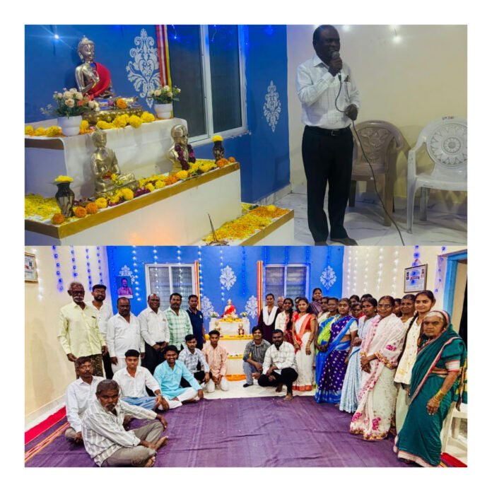 “धम्माचा मार्ग म्हणजे समता, शिक्षण आणि मानवतेचा मार्ग” — आयु. विठ्ठल निकाळजे