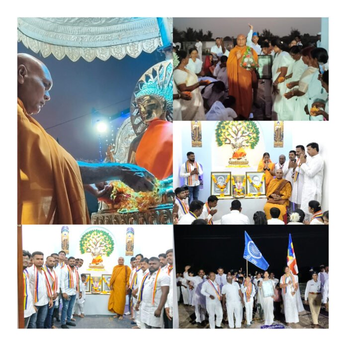 समता नगरात बुद्धमूर्ती प्रतिष्ठापना, बुद्ध विहार नामकरण व वर्षावास सांगता समारंभ उत्साहात संपन्न